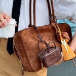 brown designer purse